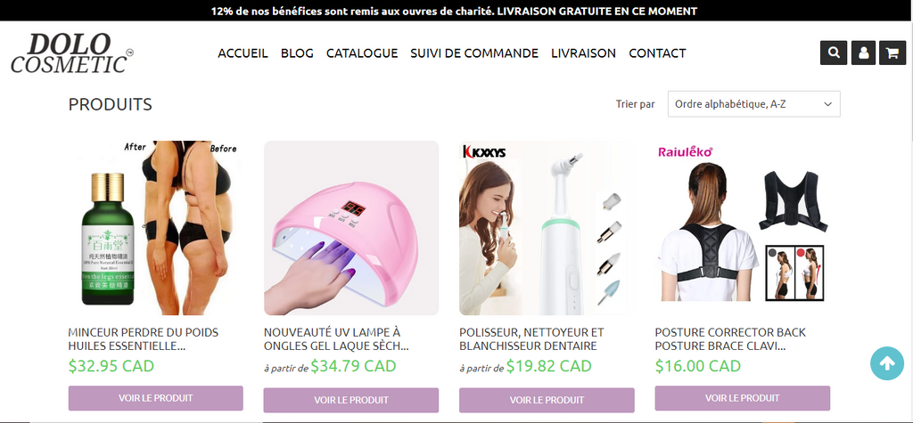 Magasin en ligne de vente de produits de bien être à Montréal